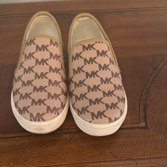 Michael Kors Brown and Tan Slip-On Sneakers - Picture 1 of 8